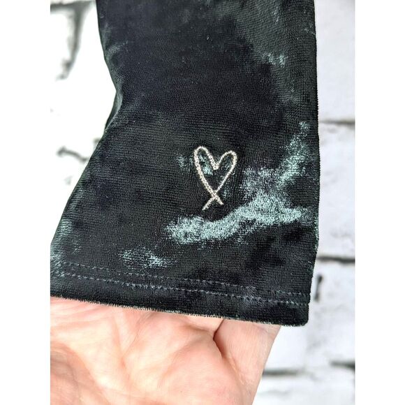 VICTORIA'S SECRET Crushed Velvet Plunge V-Neck Thong Bodysuit Forest Green XS/S - Picture 4 of 10